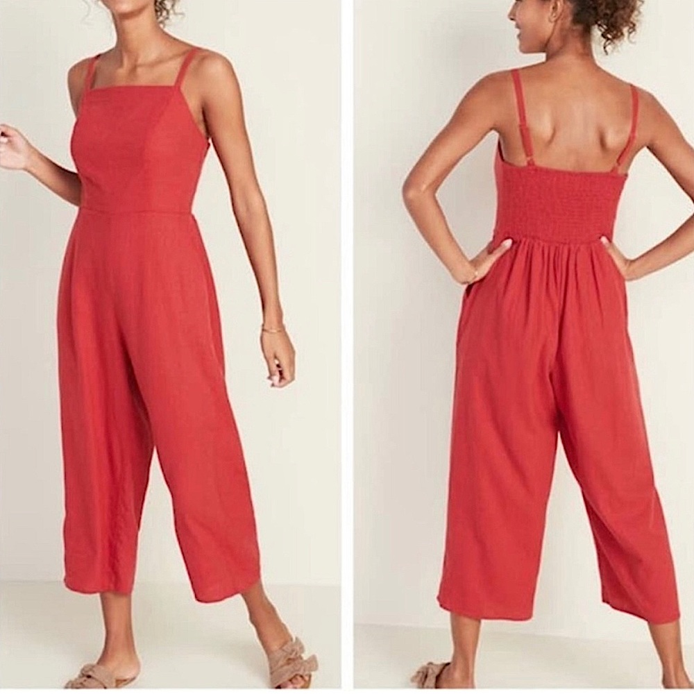 Old Navy Cami Jumpsuit’s (1 black & 1 red)